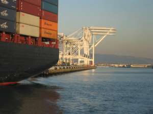 Image of the port in California