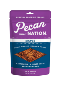 Pecan Nation's Maple pecans package.