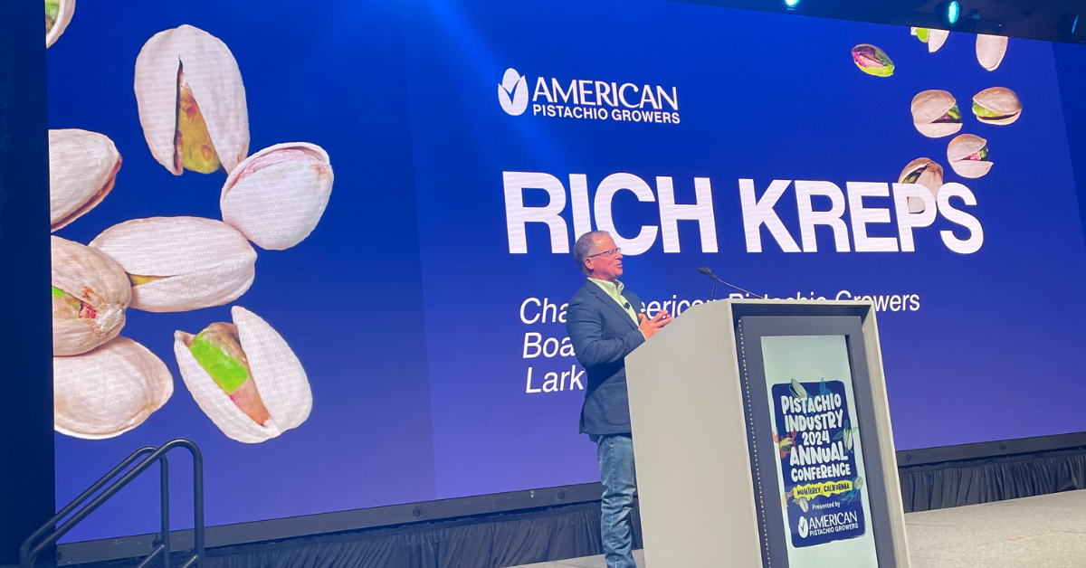 Rich Kreps at the 2024 American Pistachio Growers Annual Conference