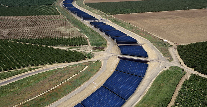 Solar panels over canals can save money, energy and water, study shows