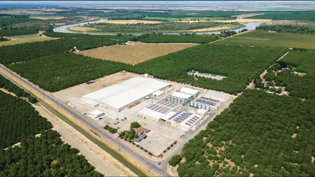Aerial view of Carriere Family Farms.