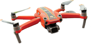 Red drone device.