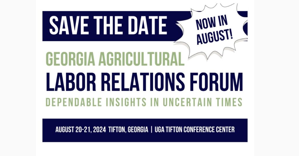 Georgia Ag Labor Relations Forum speaker info available
