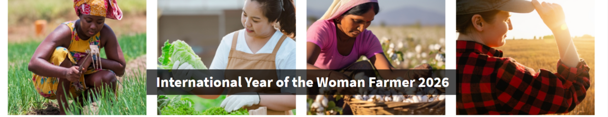 2026 International Year of the Woman Farmer logo-wide