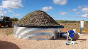 Almonds and ambient aeration