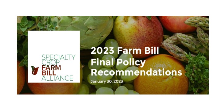 Specialty Crop Farm Bill Alliance endorses legislation