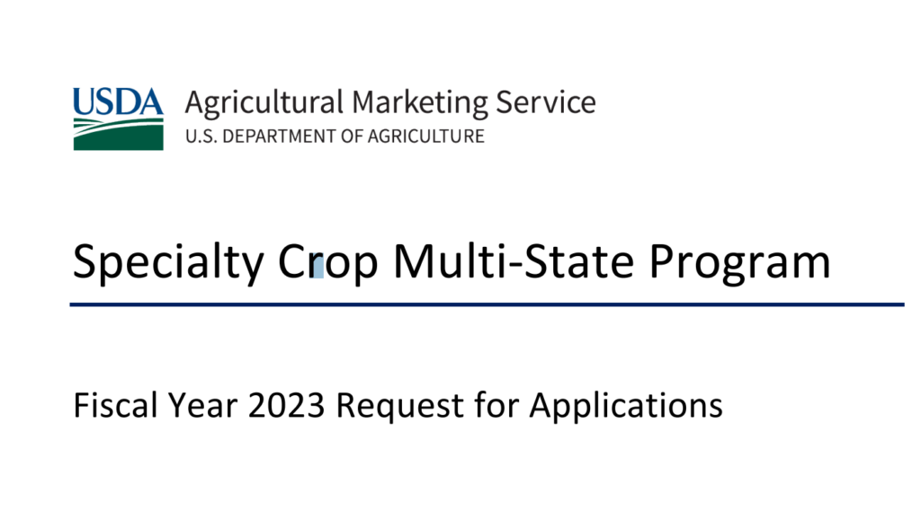 USDA extends specialty crop grants deadline