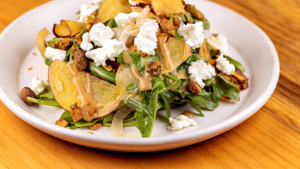 plate of food featuring pistachios